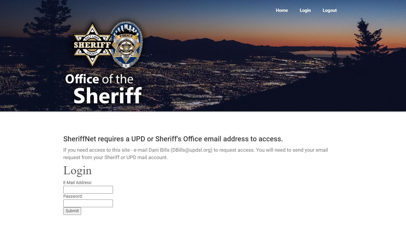 Salt Lake County Sheriff's Office - SheriffNet
